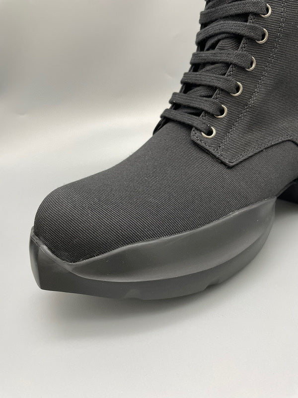 Rick Owens Black High-Top Platform Boots - Phantom Kicks