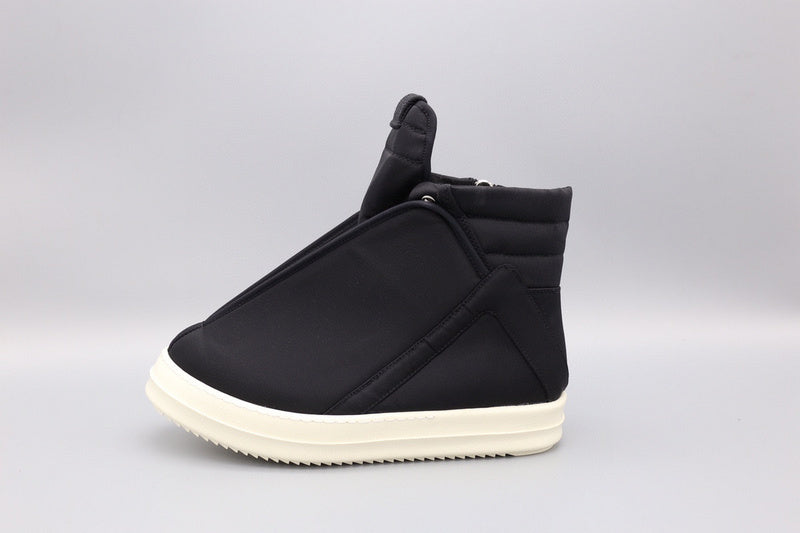 Rick Owens Black Wrap-Around High-Top Sneakers - Phantom Kicks