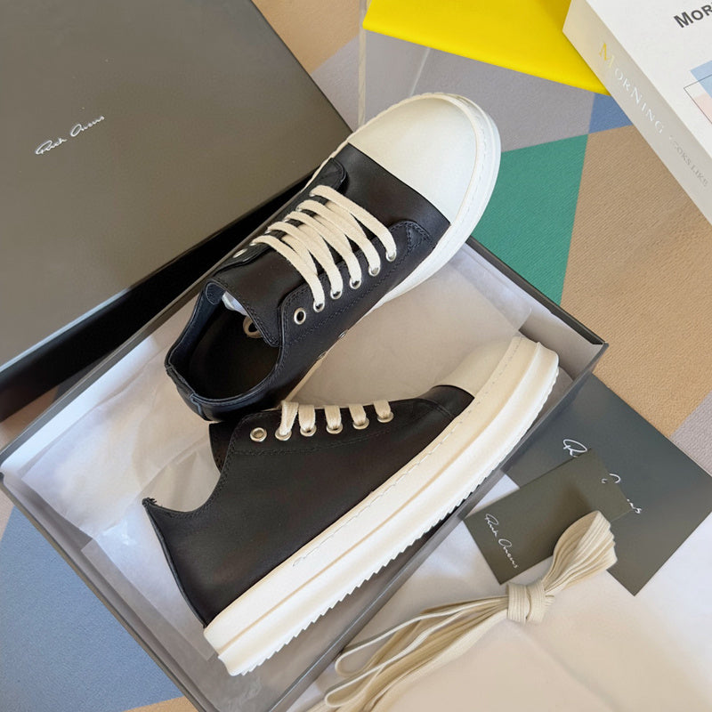 Rick Owens Black Low-Top Sneakers - Phantom Kicks