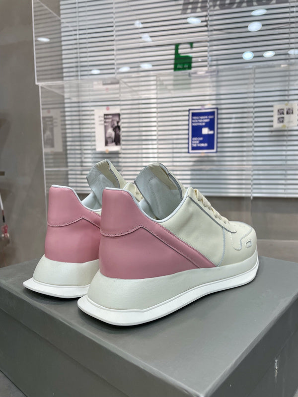 Two-Tone Pink Accent Sneakers - Phantom Kicks