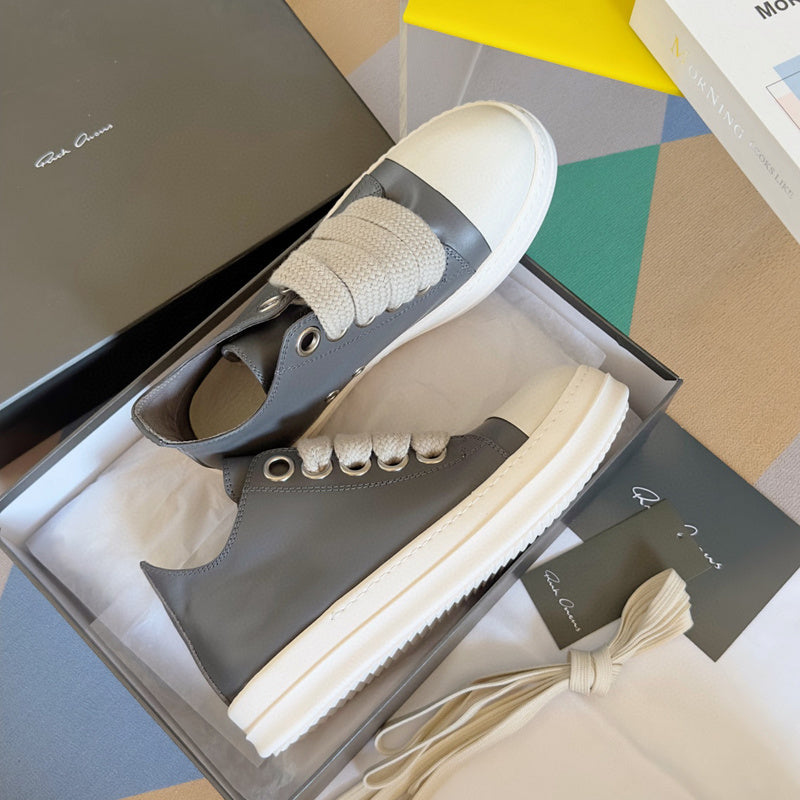 Rick Owens Gray Low-Top Sneakers - Phantom Kicks