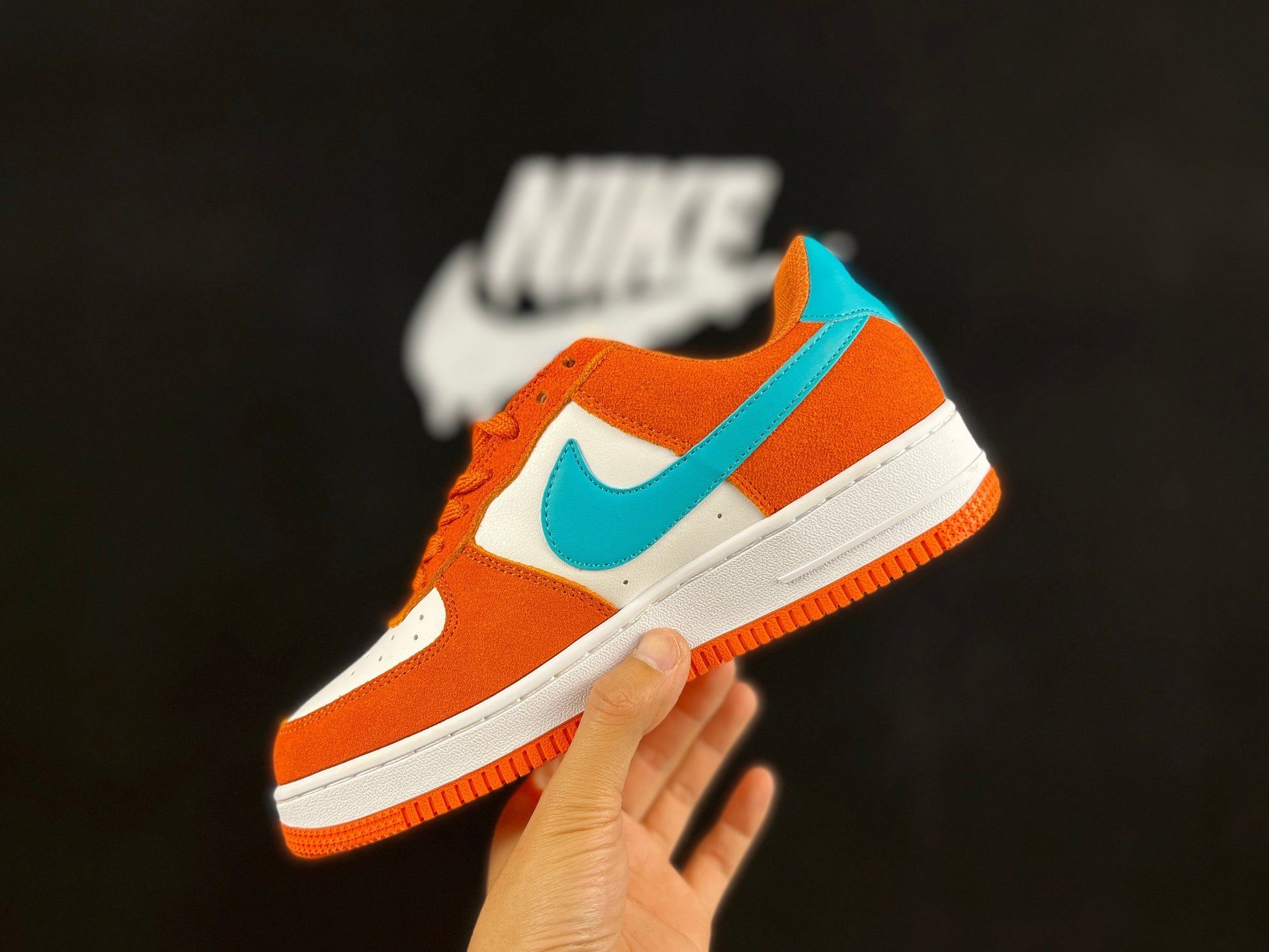 NIKE AIR FORCE 1 Low "Orange/Blue" - Phantom Kicks