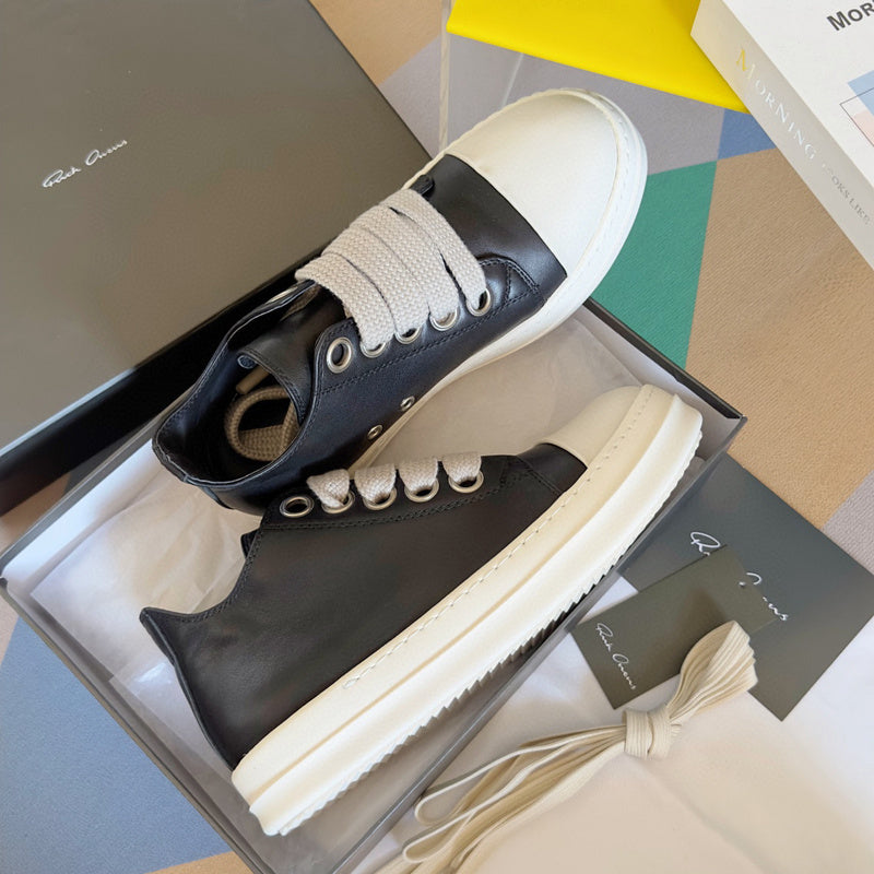 Rick Owens Black Low-Top Sneakers - Phantom Kicks