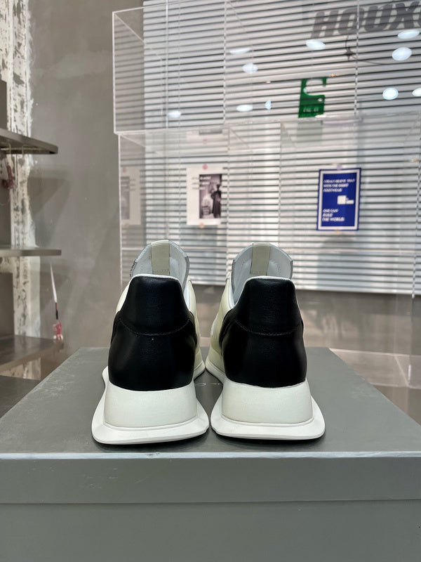 Two-Tone Black Accent Sneakers - Phantom Kicks