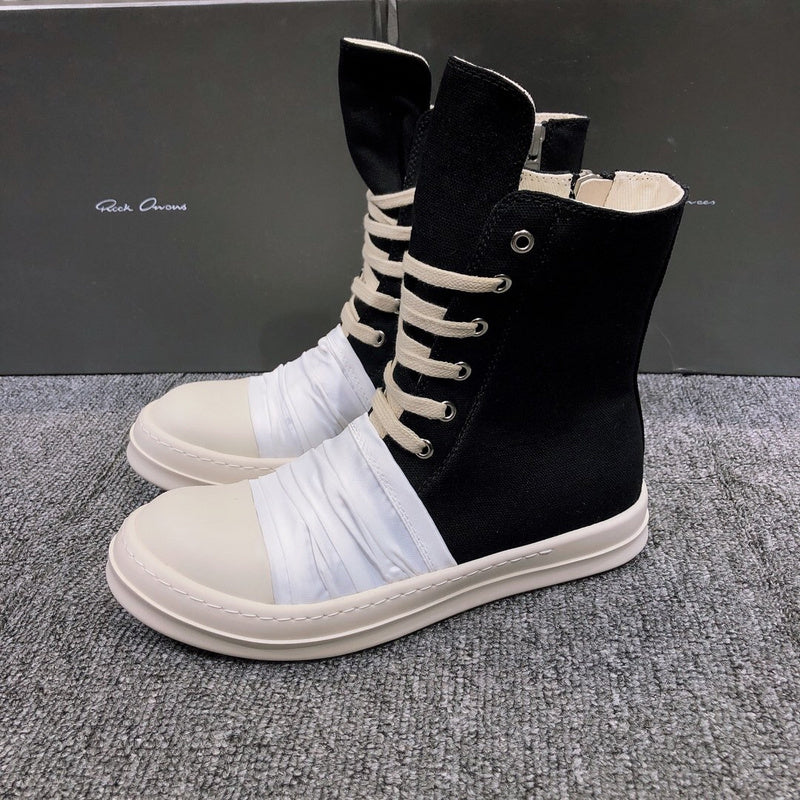 Rick Owens Lace-Up Canvas Boots - Phantom Kicks