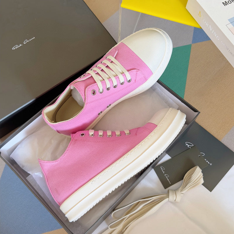 Rick Owens Pink Low-Top Sneakers - Phantom Kicks