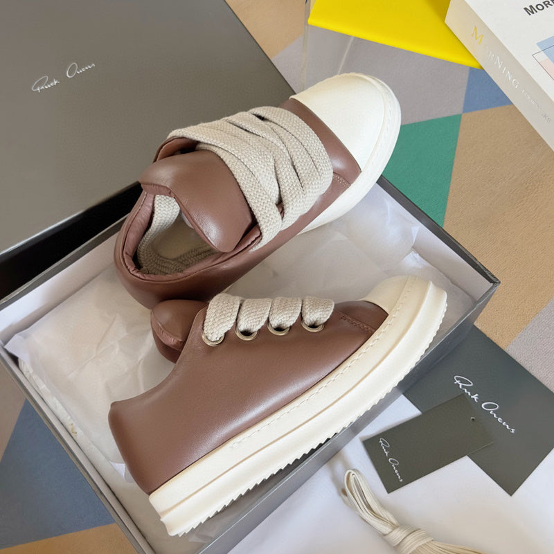 Rick Owens Brown Low-Top Sneakers - Phantom Kicks