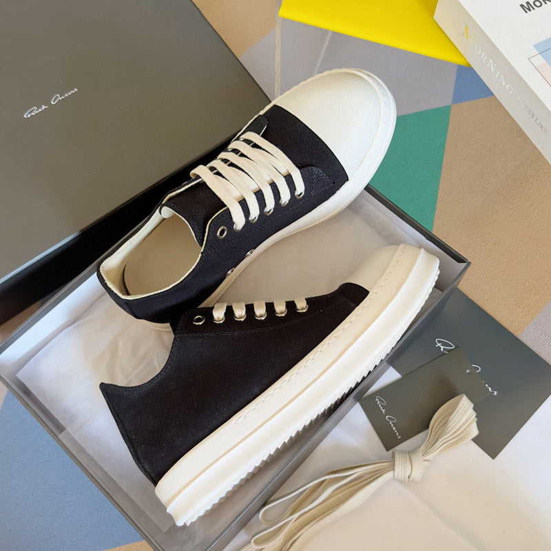 Rick Owens Black Low-Top Sneakers - Phantom Kicks