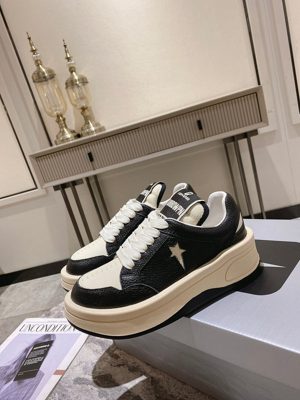 Golden Goose Cream and Black Star Sneakers - Phantom Kicks