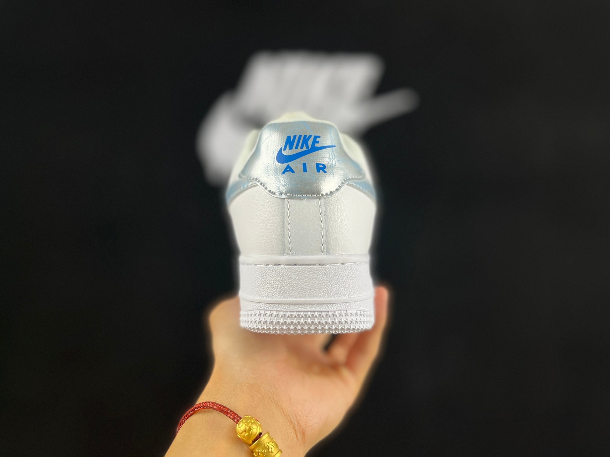 NIKE AIR FORCE 1 Low "White/Blue Iridescent Mist" - Phantom Kicks