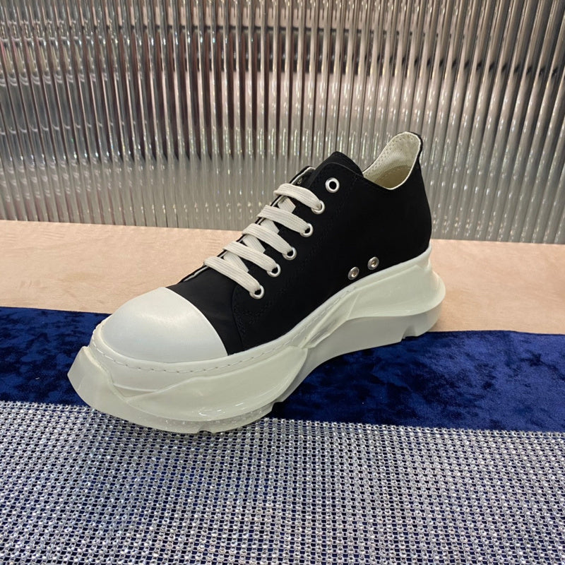 Rick Owens Low-Top Sneakers - Black and White - Phantom Kicks