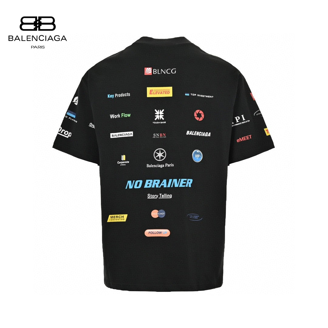 Balenciaga Logo-Print T-Shirt - Phantom Kicks