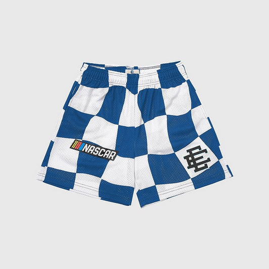 EE Shorts Blue And White Lattice - Phantom Kicks