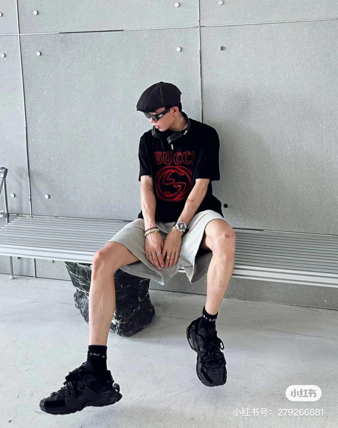 Gucci T-Shirt - Scribble Logo - Phantom Kicks
