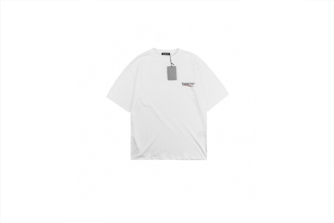 Balenciaga Wave Logo T-Shirt (White) - Phantom Kicks