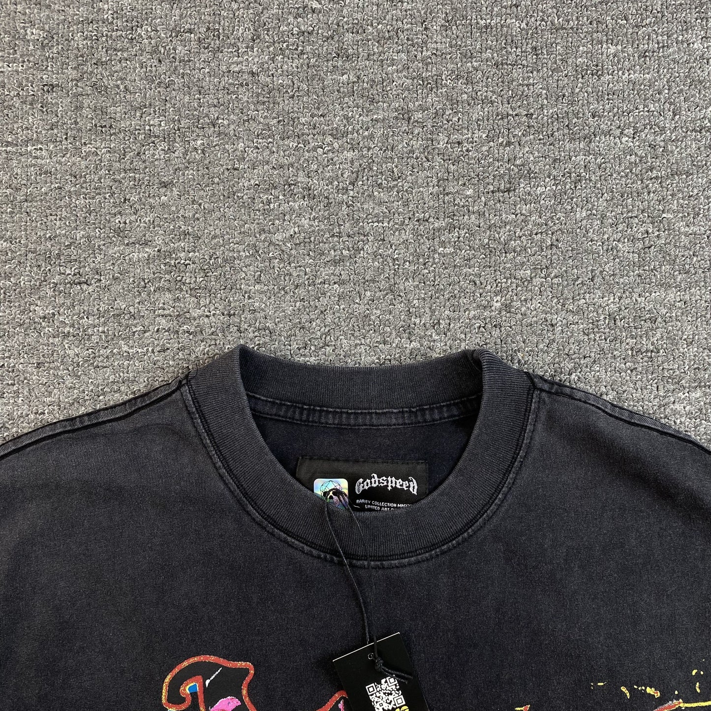 GODSPEED ROCK DREAMS T-SHIRT WASHED BLACK - Phantom Kicks