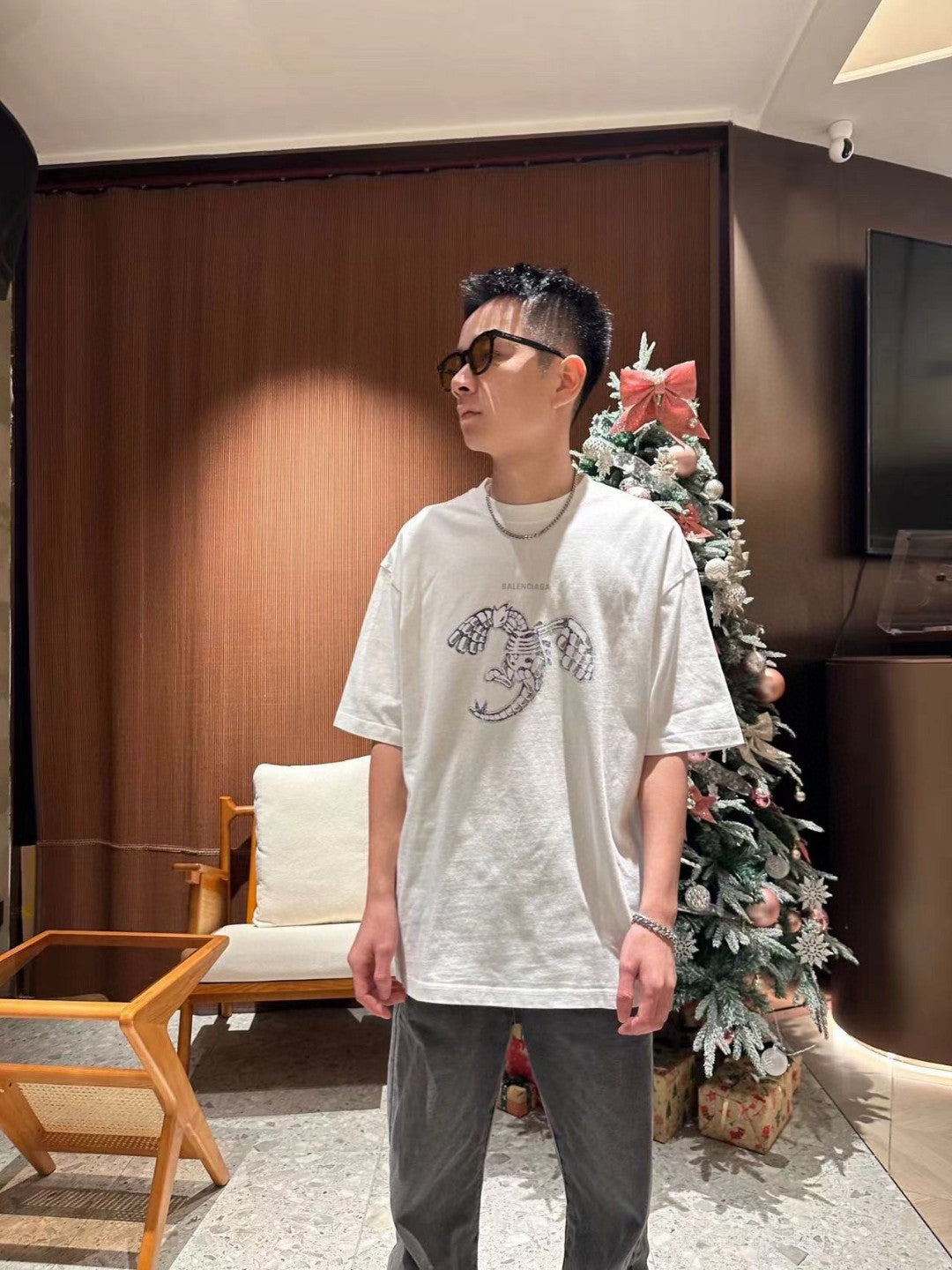 Balenciaga T-Shirt - Lobster Graphic - Phantom Kicks