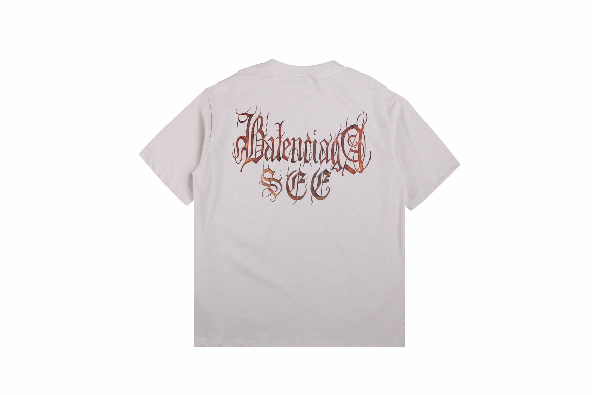 BALENCIAGA LOGO T-SHIRT GRAY - Phantom Kicks