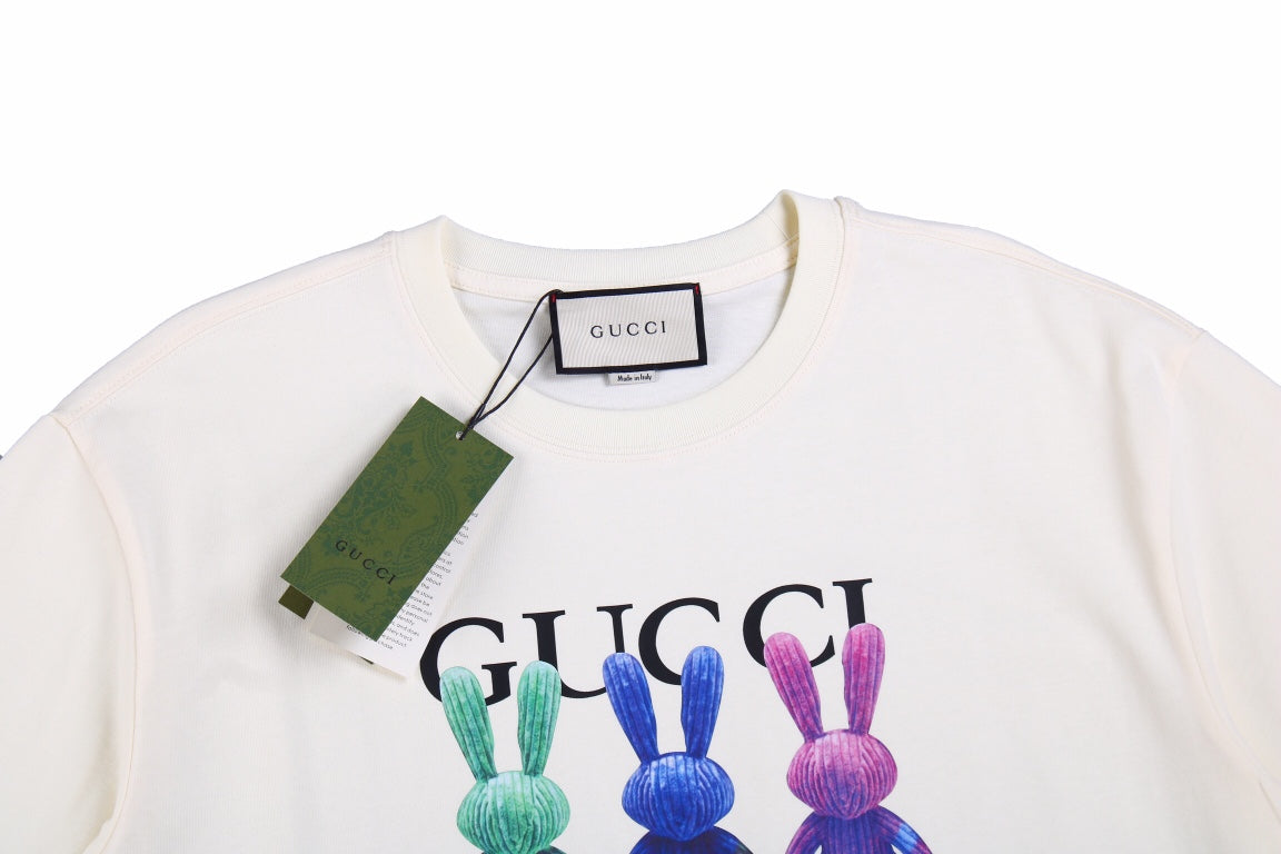 Gucci Bunny Trio T-Shirt (White) - Phantom Kicks