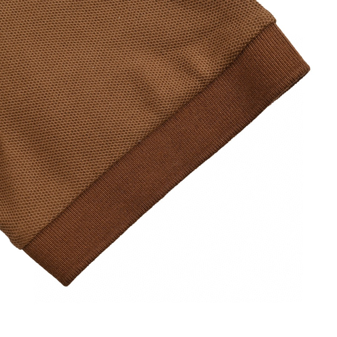 Burberry Striped Collar Polo Shirt in Brown - Phantom Kicks