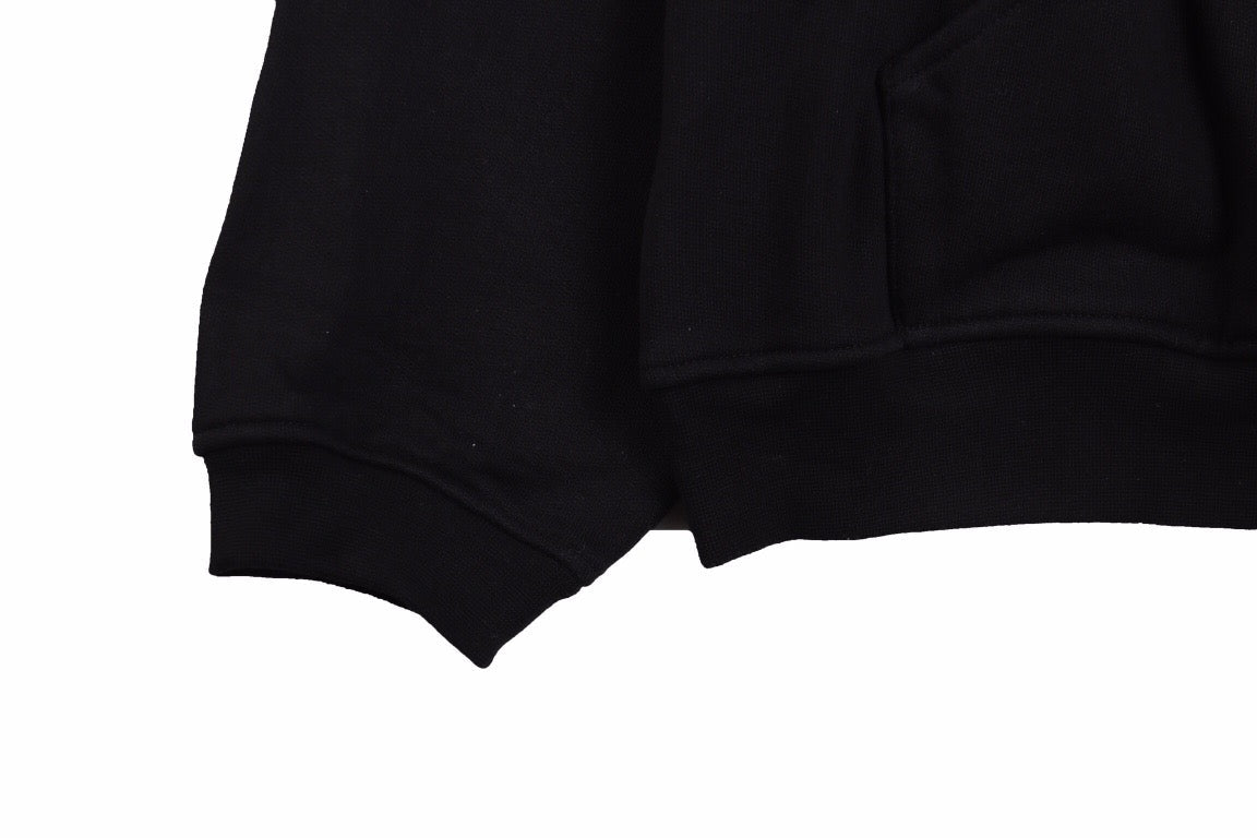 DIOR FLOWER LOGO HOODIE BLACK - Phantom Kicks