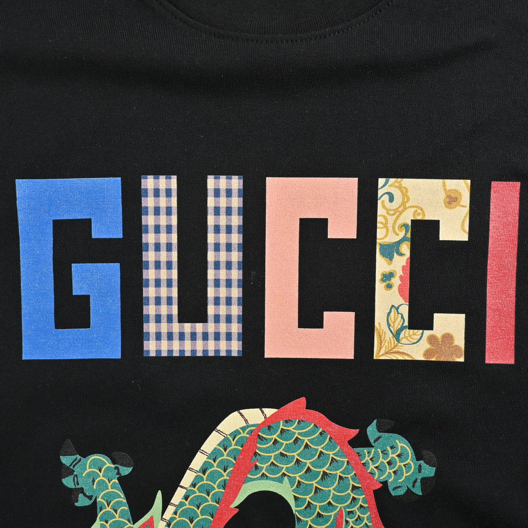 Gucci Dragon Graphic T-Shirt (Black) - Phantom Kicks