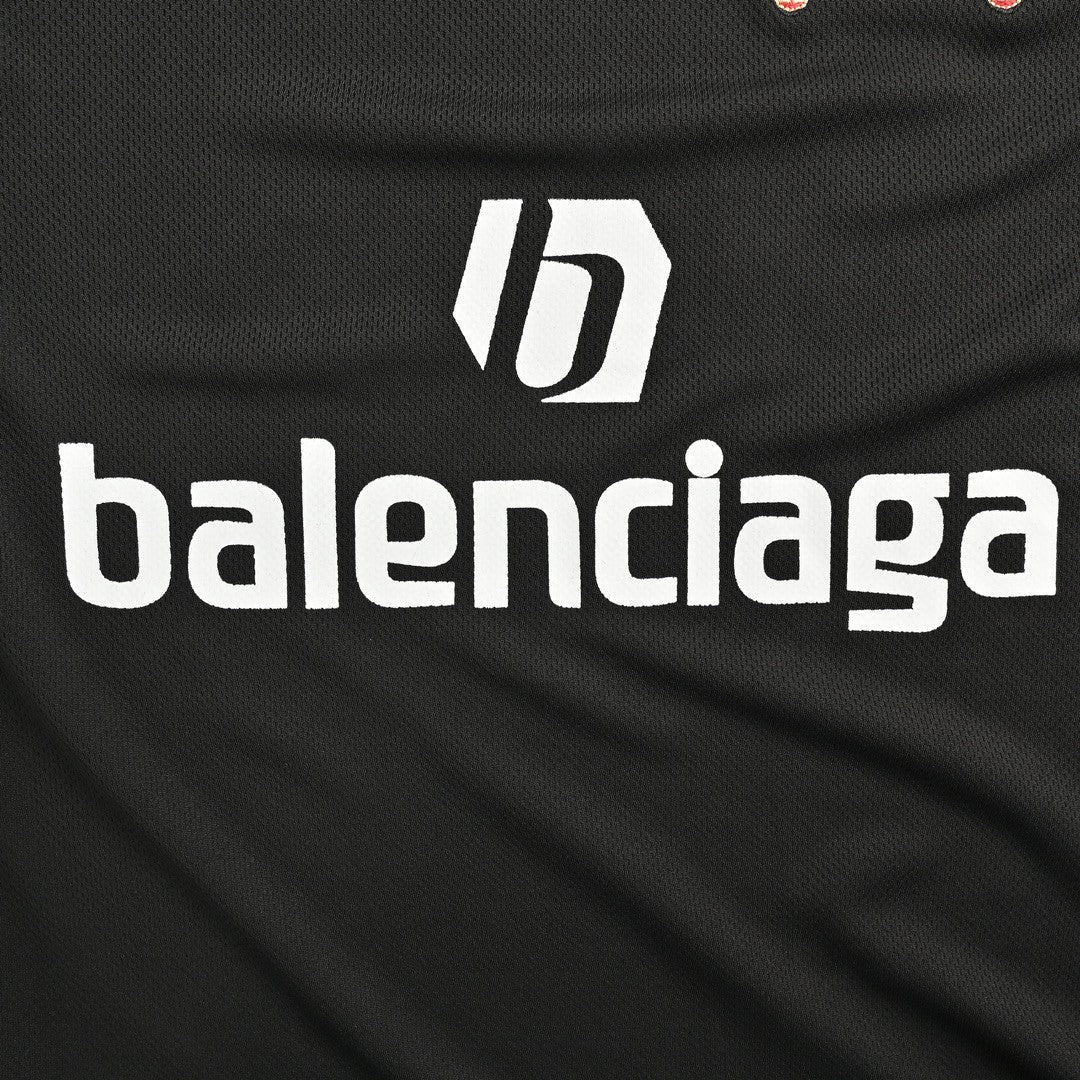 BALENCIAGA SOCCER LOGO T-SHIRT BLACK - Phantom Kicks