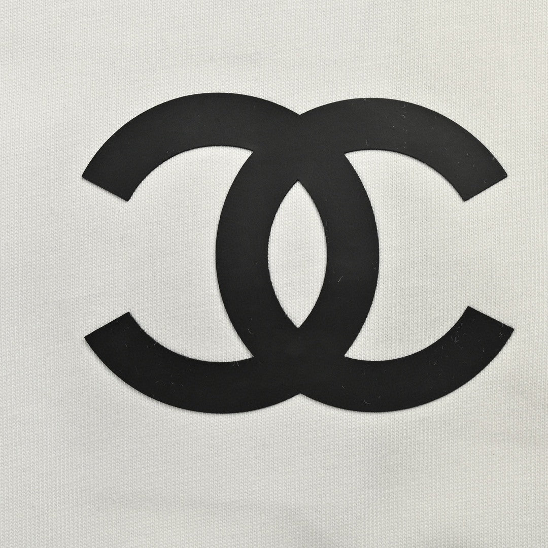 Chanel Double C Logo T-Shirt (White) - Phantom Kicks