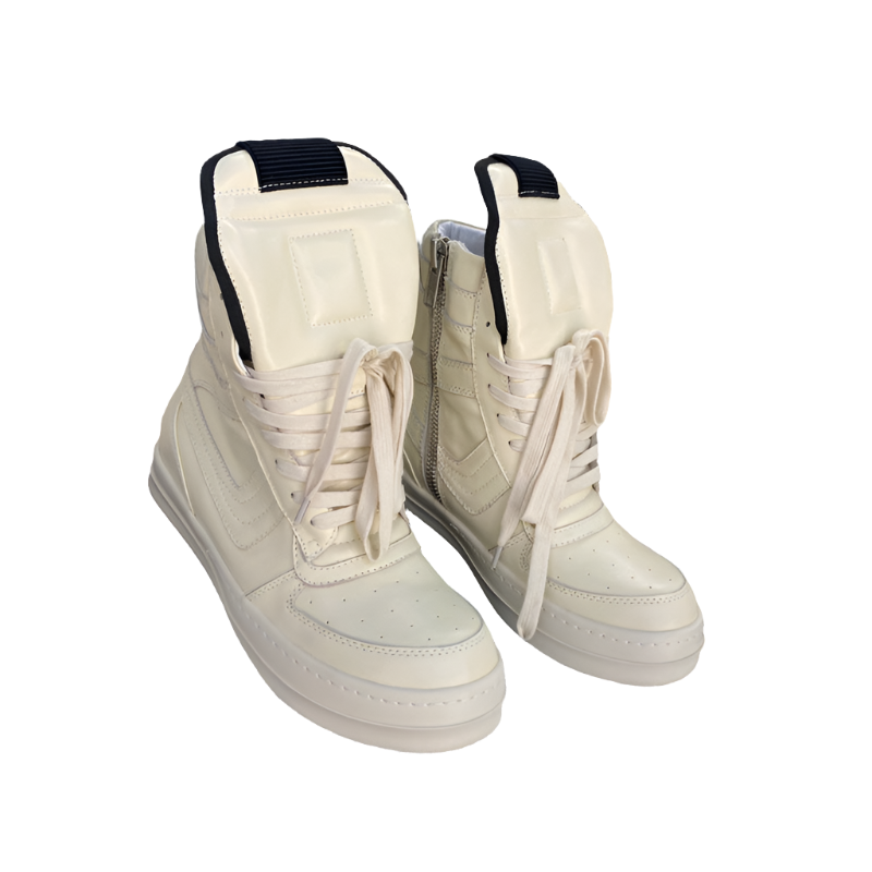Rick Owens Geobasket Sneakers - Cream - Phantom Kicks