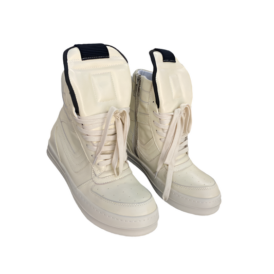 Rick Owens Geobasket Sneakers - Cream - Phantom Kicks
