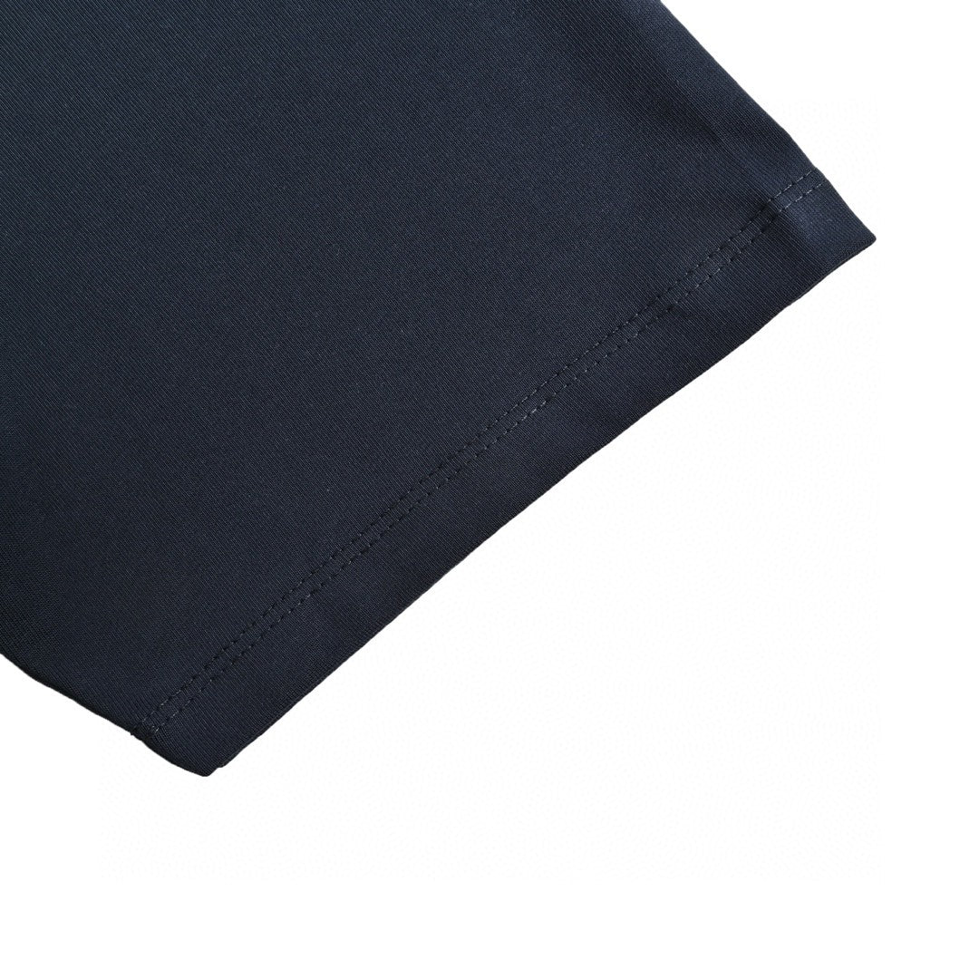 Gucci Navy Blue T-Shirt with Vertical Logo Patch - Phantom Kicks