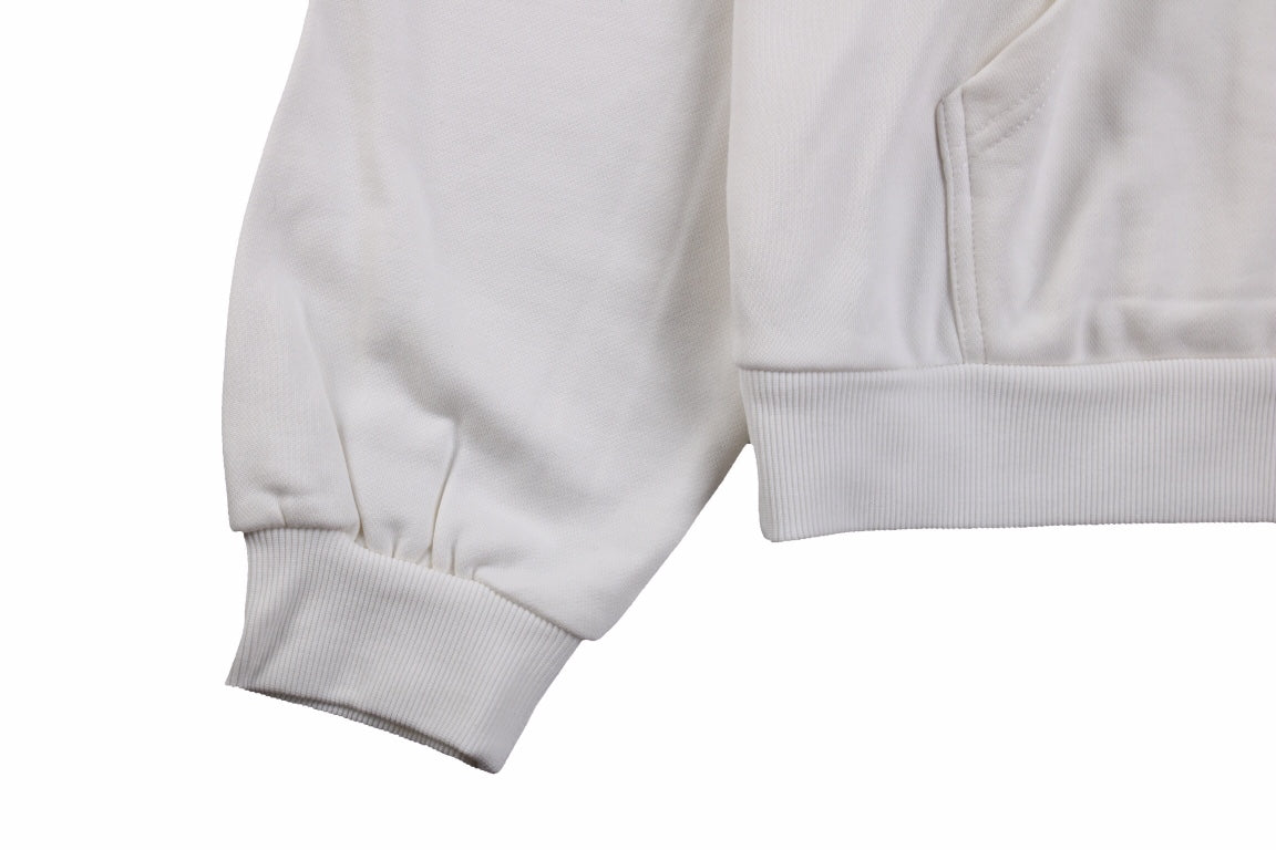 Balenciaga White Hoodie with "I Love" Graphic - Phantom Kicks
