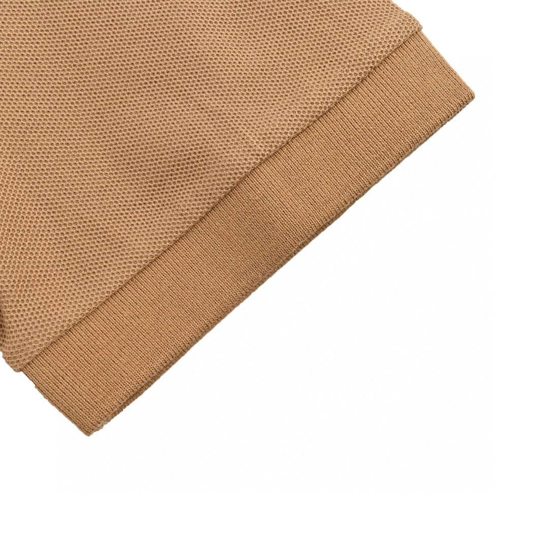 Burberry Polo Shirt with Check Collar (Tan) - Phantom Kicks