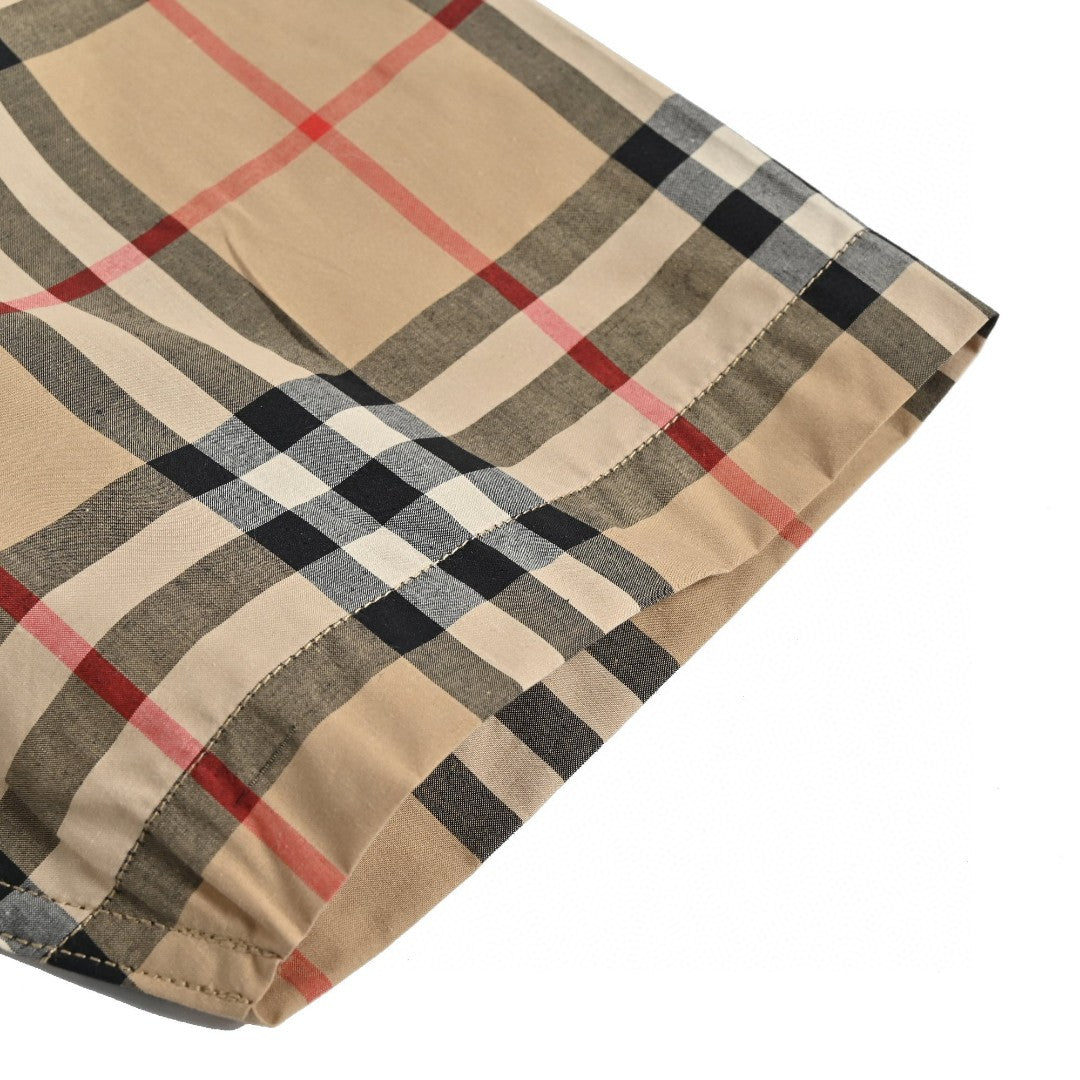 Burberry Check Short-Sleeve Shirt - Phantom Kicks