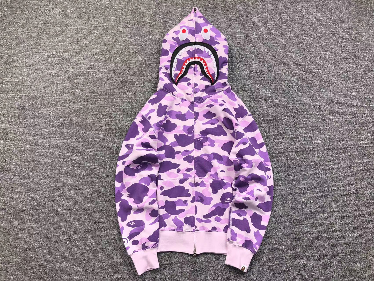 BAPE COLOR CAMO FULL ZIP HOODIE PURPLE - Phantom Kicks