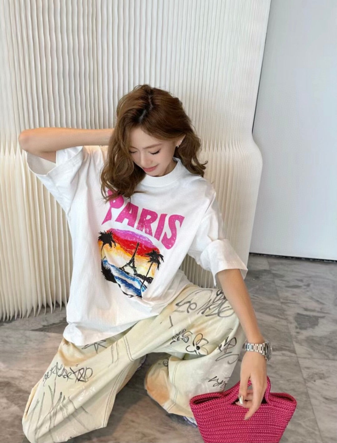 Balenciaga Paris Sunset T-Shirt - Phantom Kicks