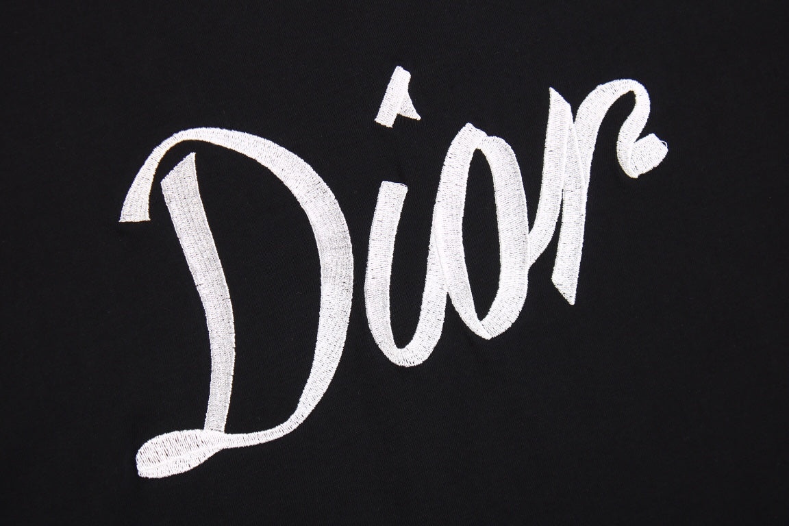 Dior Script Logo T-Shirt (Black) - Phantom Kicks