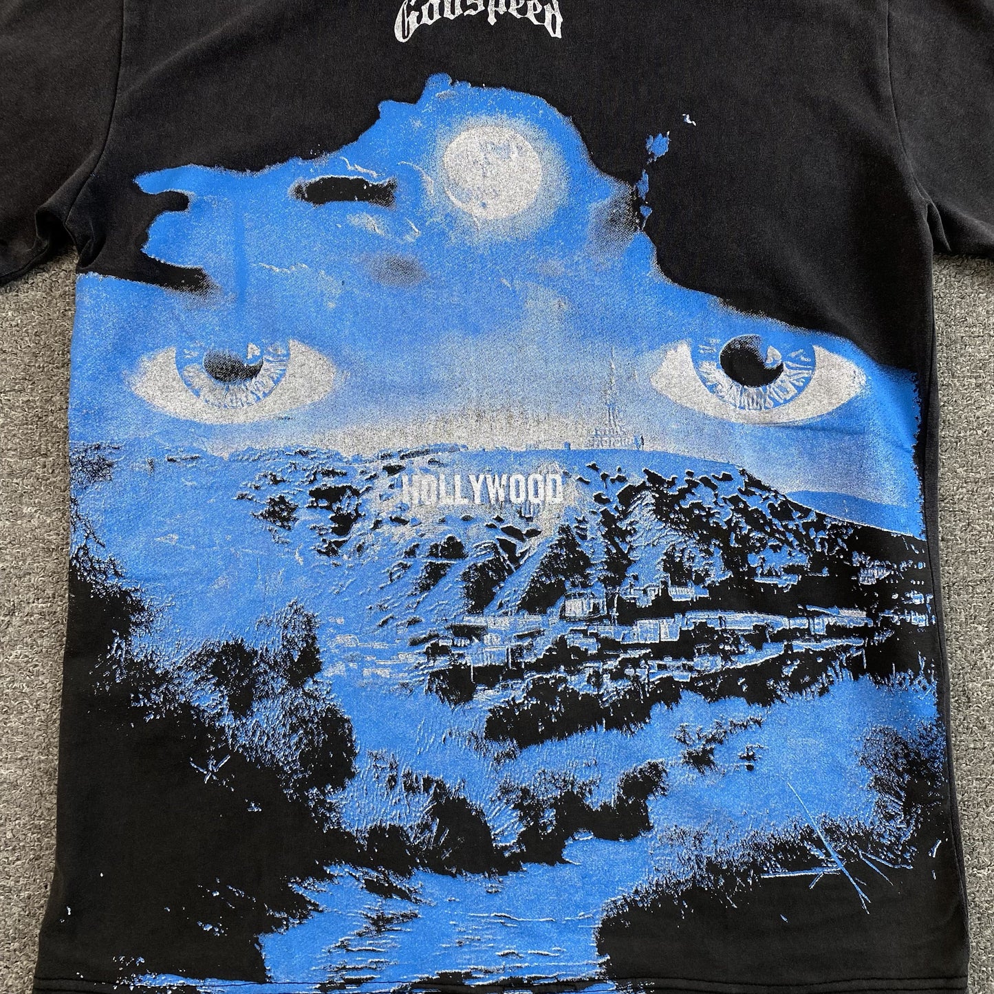GODSPEED HILLS HAVE EYES T-SHIRT WASHED BLACK - Phantom Kicks