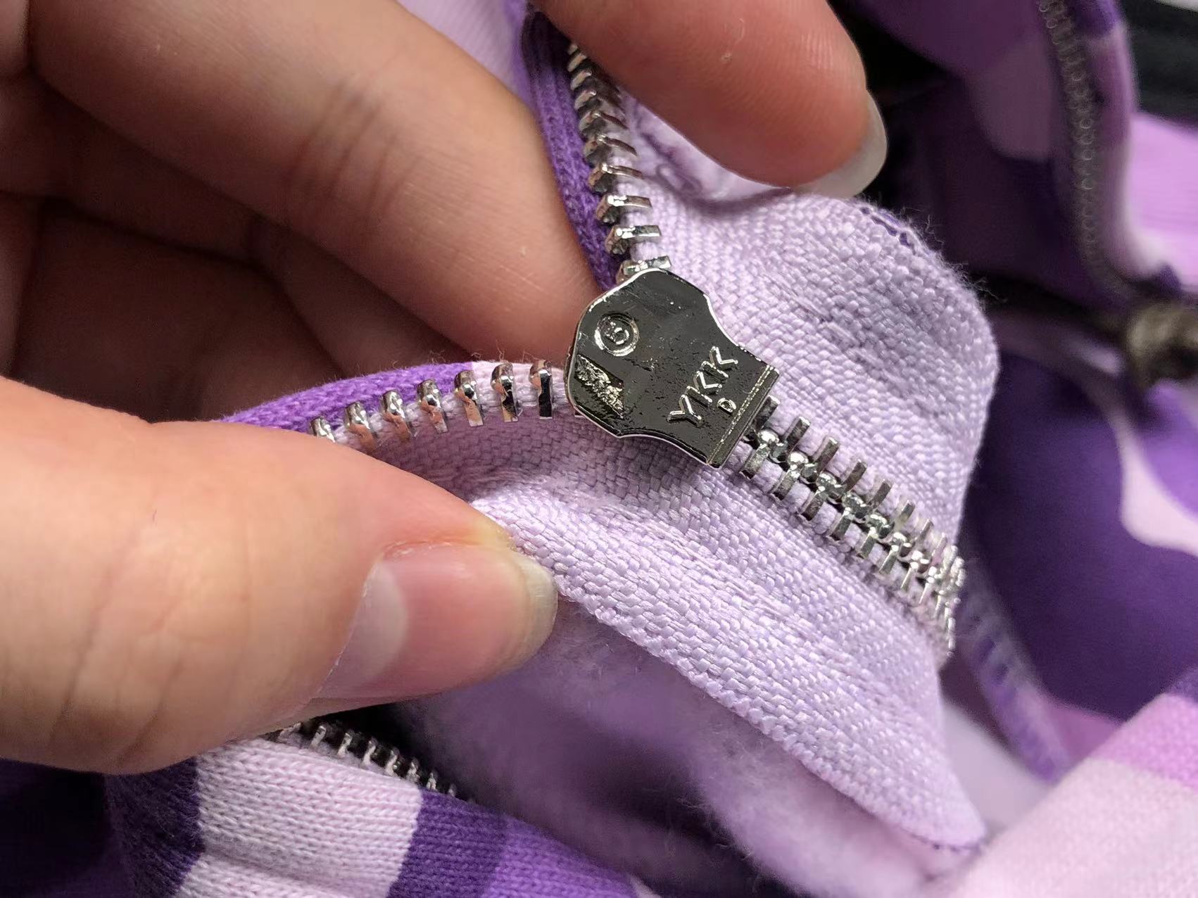 BAPE COLOR CAMO FULL ZIP HOODIE PURPLE - Phantom Kicks