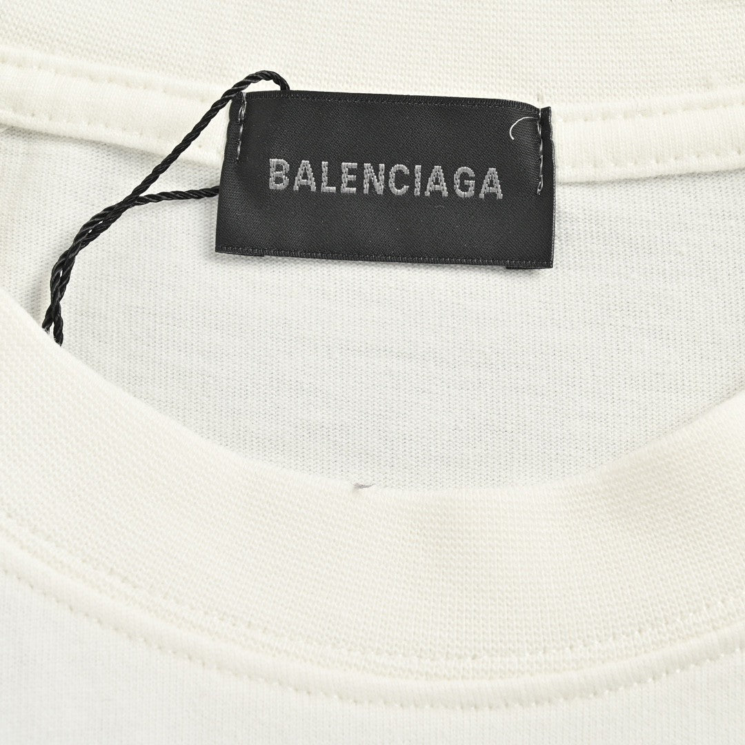 Balenciaga Stencil Logo T-Shirt (White) - Phantom Kicks