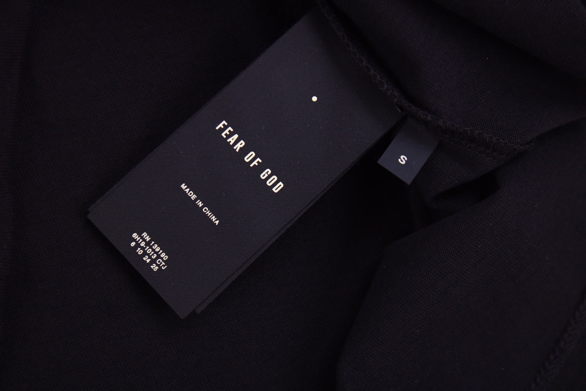 Fear of God Letter F T-Shirt (Black) - Phantom Kicks