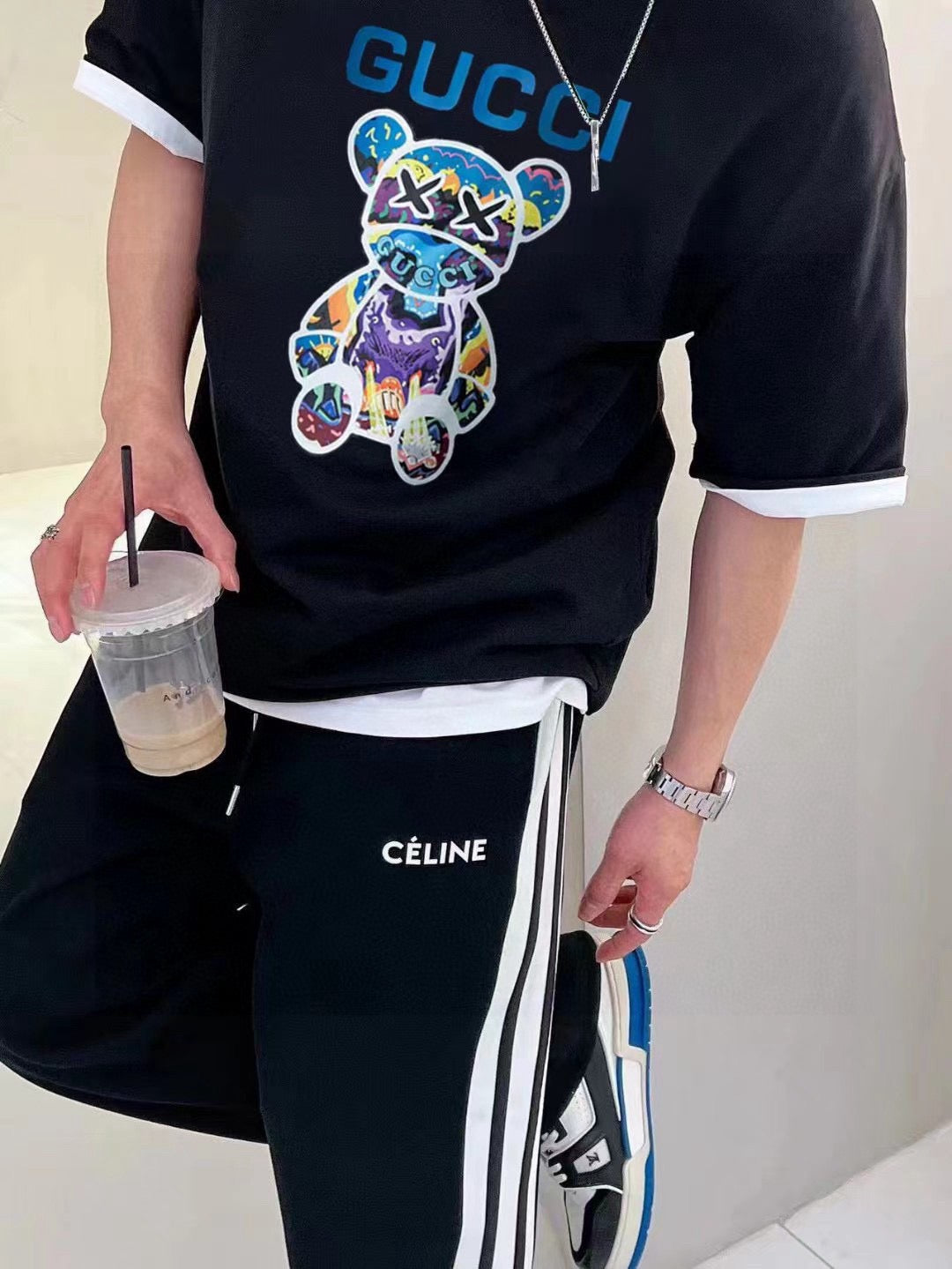 Gucci Black T-Shirt with Bear Graphic - Phantom Kicks