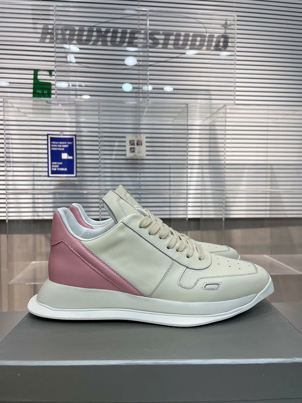 Two-Tone Pink Accent Sneakers - Phantom Kicks