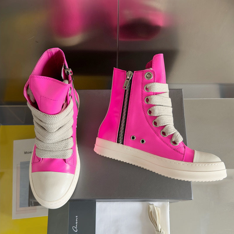 Rick Owens Pink High-Top Sneakers - Phantom Kicks
