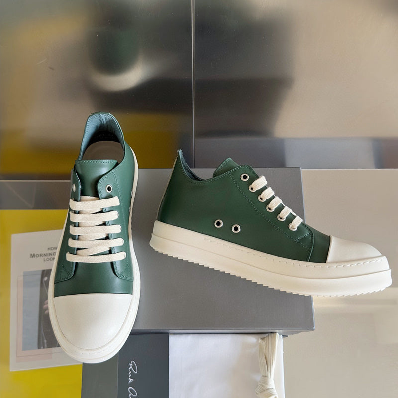 Rick Owens dark green Low-Top Sneakers - Phantom Kicks