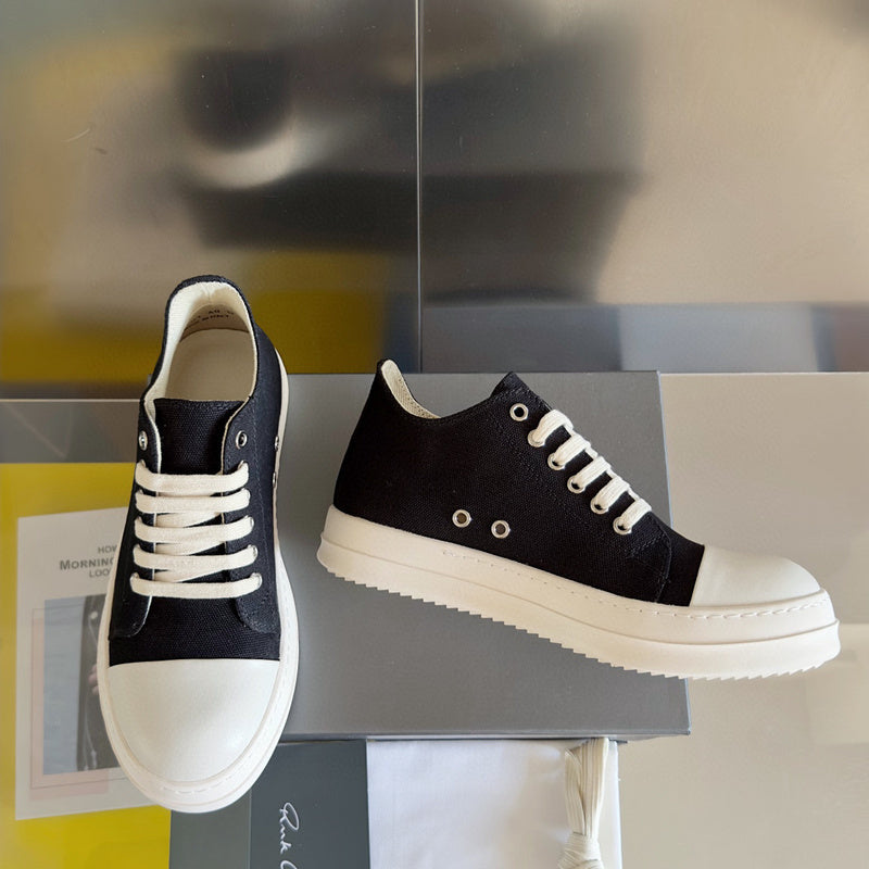 Rick Owens Black Low-Top Sneakers - Phantom Kicks