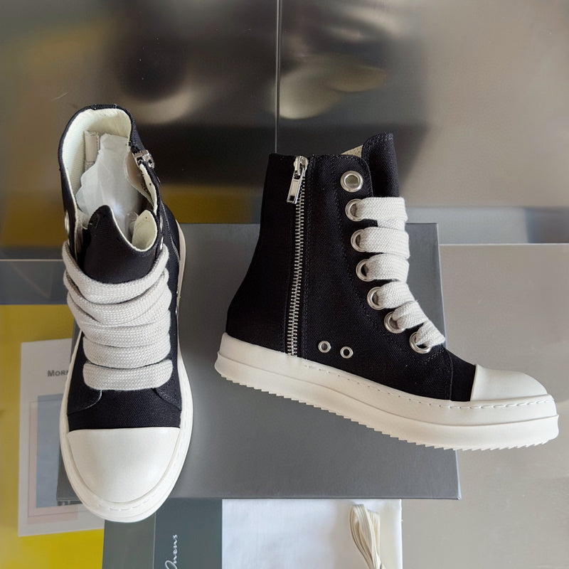 Rick Owens Black High-Top Sneakers - Phantom Kicks