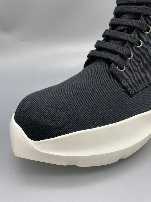 Rick Owens Black High-Top Platform Sneakers - Phantom Kicks
