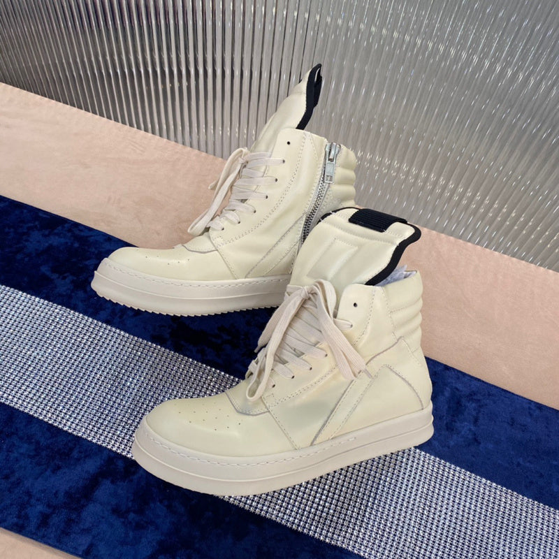 Rick Owens Geobasket Sneakers - Cream - Phantom Kicks