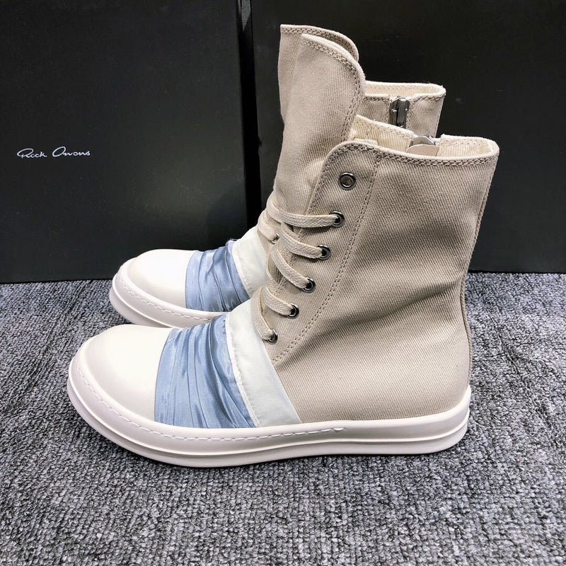Rick Owens Lace-Up Canvas Boots - Phantom Kicks
